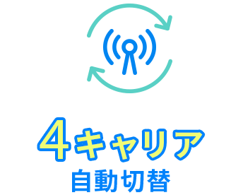 4キャリア 自動切替
