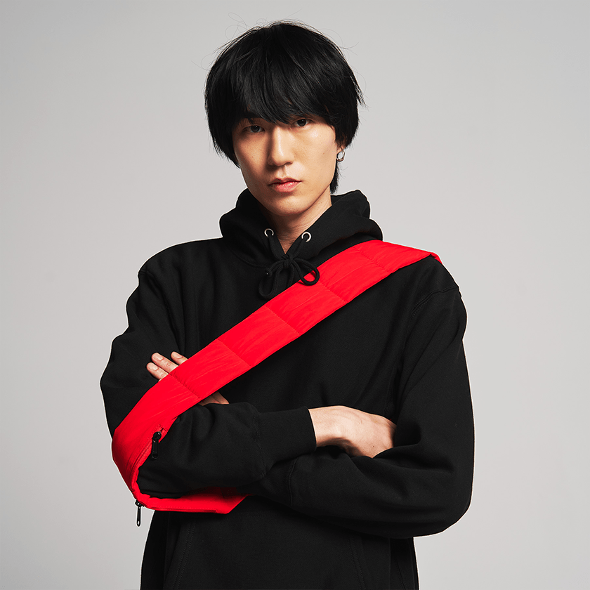 WAVE me ストラップバッグ レッド