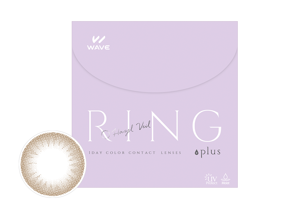 【いっしょに変わろうWAVE EYES キャンペーン対象商品】WAVEワンデー UV リング plus ヘーゼルベール 30枚入り