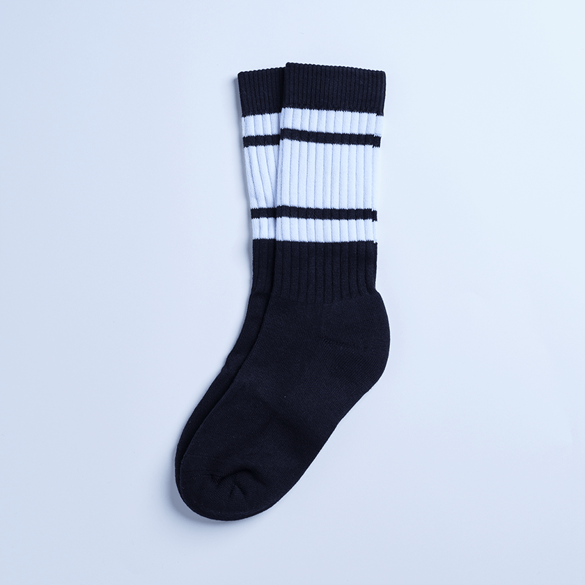 WAVE me my カラーソックス ホワイト 25-28cm