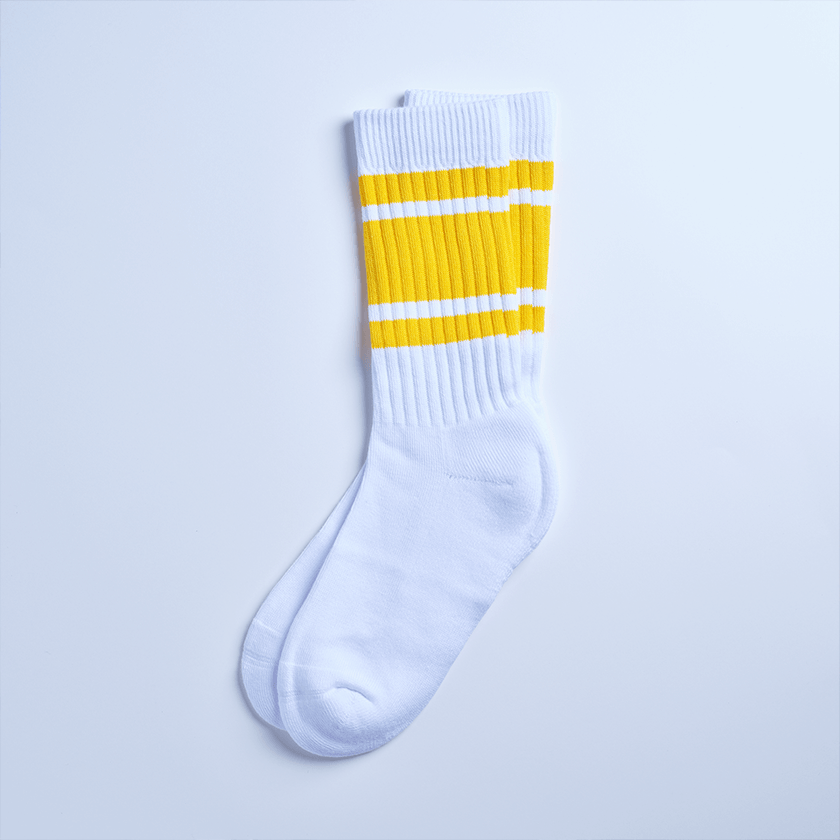 WAVE me my カラーソックス イエロー 22-25cm